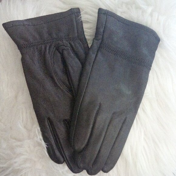 Elegant Black Lined Winter Gloves Size XL NWOT - Picture 1 of 7